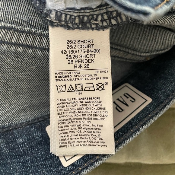 Gap Women’s True Skinny Sky High Jeans, 26/2 Short - Picture 6 of 6